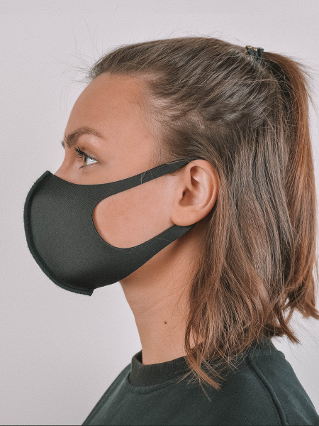 Маска защитная неопреновая многоразовая Axper, черный фото 3